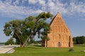 Zapyskis, Lithuania July 20 2022: early Gothic red brick church built between 1530 and 1578 In Lithuania, Zapyskis, Kaunas Royalty Free Stock Photo