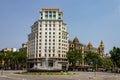 Zara building in Passeig de Gracia avenue, Barcelona, Catalonia, Spain.