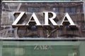 Zara store brand shop with logo retail in Stuttgart, Germany