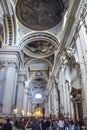 Zaragoza, Spain - Barrel vaults inside the Cathedral Basilica of Pillar, Zaragoza, Aragon