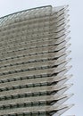 Zaragoza, Spain/Europe; 24/11/2019: Details of the Water Tower Torre del Agua, iconic building of the Expo 2008 in Zaragoza,