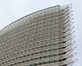 Zaragoza, Spain/Europe; 24/11/2019: Details of the Water Tower Torre del Agua, iconic building of the Expo 2008 in Zaragoza,