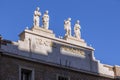 Facade view of the Main Theater of Zaragoza, Teatro Principal, Zaragoza, Spain