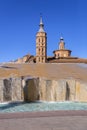 La Fuente del Hispanidad, the Spanish Fountain at Plaza del Pilar in Zaragoza, Spain