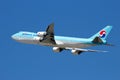 Korean Air Cargo Boeing 747 plane Royalty Free Stock Photo