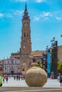 Zaragoza, Spain, May 30, 2022: People are strolling in front of Royalty Free Stock Photo