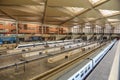 Train platforms at Zaragoza Delicias Railway Station Royalty Free Stock Photo