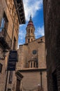 The Cathedral of the Savior or La Seo de Zaragoza is a Roman Cat Royalty Free Stock Photo