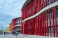 Zaragoza, Spain - September 15, 2015: Modern building wall.