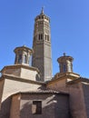 Zaragoza, Spain -St. Pablo Church and Mudejar Steeple, San Pablo quarter, Saragossa Zaragoza, Aragon, Spain