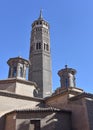 Zaragoza, Spain - St. Pablo Church and it`s Mudejar Steeple, San Pablo quarter, Saragossa Zaragoza, Aragon, Spain