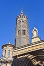 Zaragoza, Spain - St. Pablo Church and it`s Mudejar Steeple, San Pablo quarter, Saragossa Zaragoza, Aragon, Spain