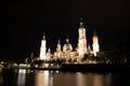 Zaragoza, Spain. View of baroque Basilica de Nuestra Senora del Pilar on sunny day Royalty Free Stock Photo