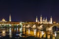 Zaragoza in summer, Spain, Aragon Royalty Free Stock Photo