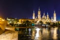 Zaragoza in summer, Spain, Aragon Royalty Free Stock Photo