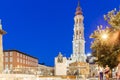 Zaragoza in summer, Spain, Aragon Royalty Free Stock Photo