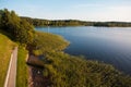 Zarasas lake in Zarasai town, Lithuania