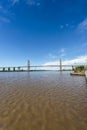 Zarate Brazo Largo Bridge, Entre Rios, Argentina Royalty Free Stock Photo