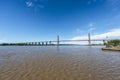 Zarate Brazo Largo Bridge, Entre Rios, Argentina Royalty Free Stock Photo