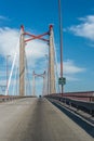 Zarate Brazo Largo Bridge, Entre Rios, Argentina Royalty Free Stock Photo