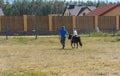 Zarechany, Ukraine - June 10, 2018. Horseback riding. Meeting of