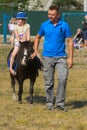 Zarechany, Ukraine - June 10, 2018. Horseback riding. Meeting of