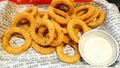 Zarks burger onion rings in Quezon City, Philippines Royalty Free Stock Photo