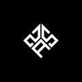 ZAS letter logo design on black background. ZAS creative initials letter logo concept. ZAS letter design Royalty Free Stock Photo