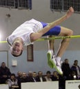 Zaskalko Evgen on high jump Royalty Free Stock Photo