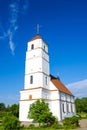 Zaslavl, Belarus - May 7, 2019: The Cathedral of the Transfiguration of Our Lord - the second cathedral of the Minsk Diocese of Royalty Free Stock Photo