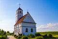 Zaslavl, Belarus - May 7, 2019: The Cathedral of the Transfiguration of Our Lord - the second cathedral of the Minsk Diocese of