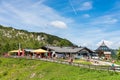 GamskogelhÃÂ¼tte, Gamskogel Hut the restaurant, resting place in Austrian Alps. Zauchensee Royalty Free Stock Photo