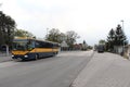 Zavar, Slovakia - April, 2011: bus stop near Slovak Post