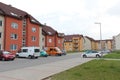 Zavar, Slovakia - April, 2011: living houses around street.