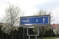 Zavar, Slovakia - April, 2011: pointer sign.