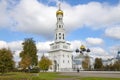 Bell tower of the ancient complex in the  Zavidovo Royalty Free Stock Photo