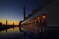 Zayed Mosque in Abu dabi Royalty Free Stock Photo