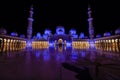 Zayed Mosque in Abu dabi in Decembr Royalty Free Stock Photo