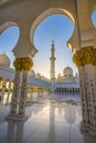 Zayed Mosque in Abu dabi Royalty Free Stock Photo