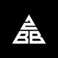 ZBB triangle letter logo design with triangle shape. ZBB triangle logo design monogram. ZBB triangle vector logo template with red Royalty Free Stock Photo