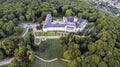 Zbiroh - aerial drone skyline view of castle