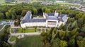 Zbiroh - aerial drone view of the Czech castle