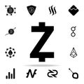 Zcash coin icon. Crypto currency icons universal set for web and mobile