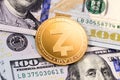 Zcash cryptocurrency and dollars