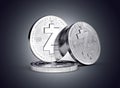 Zcash cryptocurrency physical concept coin