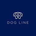 Modern Minimalist Monogram Animal Dog Line Logo Design Vector Royalty Free Stock Photo