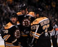 Zdeno Chara, Mark Recchi and Patrice Bergeron, Boston Bruins Royalty Free Stock Photo