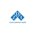 ZDI letter logo design on BLACK background. ZDI creative initials letter logo concept. ZDI letter design.ZDI letter logo design on Royalty Free Stock Photo