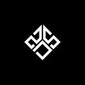 ZDS letter logo design on black background. ZDS creative initials letter logo concept. ZDS letter design Royalty Free Stock Photo