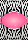 Zebra banner Royalty Free Stock Photo